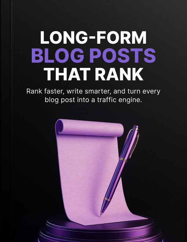 Long-Form Blog Posts That Rank - Book