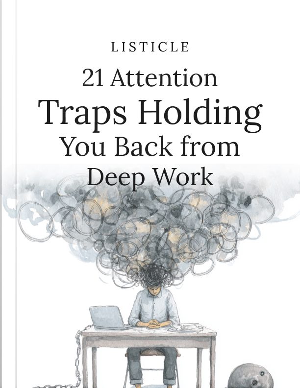 21 Attention Traps Holding You Back From Deep Work