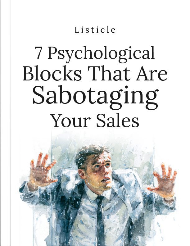 7 Psychological Blocks That Are Quietly Sabotaging Your Sales